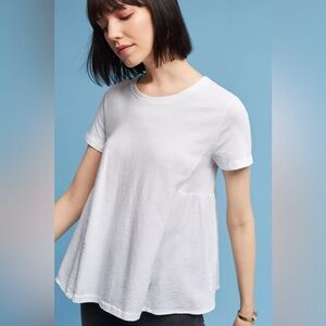 Mint green babydoll Classic White Women's Top